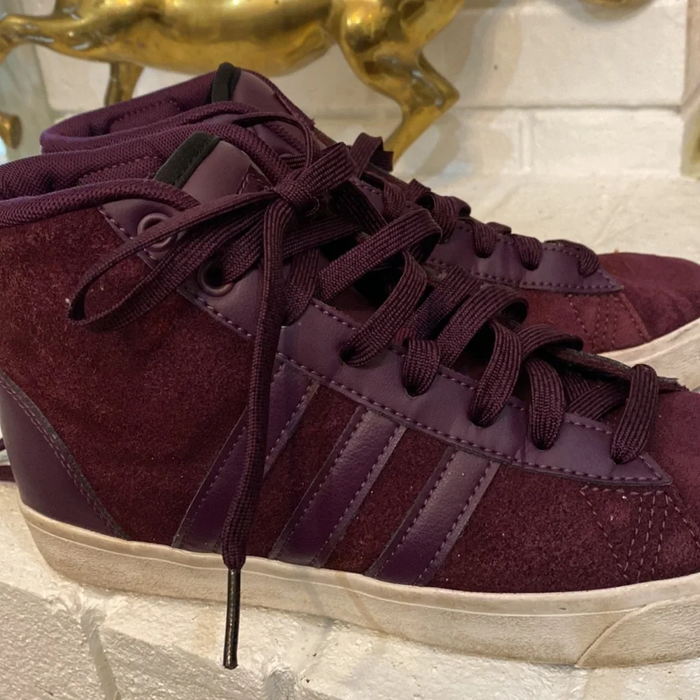 Purple Adidas neo ankle suede shoes - Picture 7 of 12